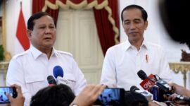 Presiden terpilih No Urut 02, Prabowo Subianto bersama Presiden Joko Widodo. (Dok. Presidenri.go.id)