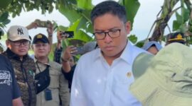 Wamentan Sudaryono saat meninjau langsung pompa yang terpasang di Desa Sumbersari, di Kecamatan Ciparay, Kabupaten Bandung, Jawa Barat. (Tangkapan layar video Instagram @sudaru_sudaryono)