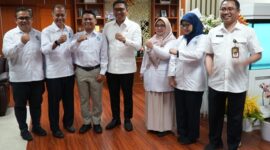 Wakil Menteri Pertanian (Wamentan) Sudaryono menerima kunjungan dari jajaran Badan Informasi Geospasial (BIG) di kantor pusat Kementerian Pertanian. (Dok. Kementan)