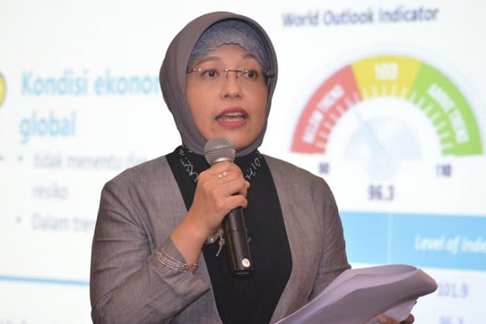 Pelaksana Tugas (Plt.) Kepala BPS Amalia Adininggar Widyasanti. (Facebook.com @Amalia Adininggar Widyasanti)