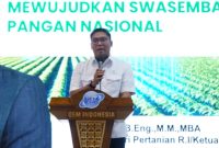 Wamentan Sudaryono membuka Inagritech 2025 dengan seruan revolusi pertanian nasional dan tekad hentikan impor beras. (Dok. Kementan)