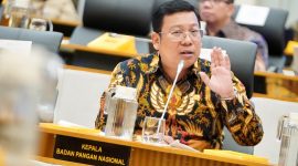 Kepala Bapanas Arief Prasetyo Adi menyampaikan SPHP jagung pakan senilai Rp 78,6 miliar untuk peternak layer. (Dok. Bapanas)