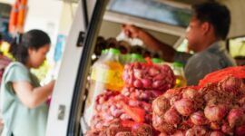 Gerakan Pangan Murah diilakukan dalam upaya stabilisasi bawang merah di wilayah Jakarta. (Dok. Tim Komunikasi Bapanas)