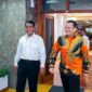 Ketua MPR RI Bambang Soesatyo bertemu Menteri Pertanian Amran Sulaiman, di Kantor Kementerian Pertanian. (Instagram.com @bambang.soesatyo)
