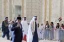 Presiden RI Prabowo Subianto disambut meriah oleh Presiden Uni Emirat Arab (UEA) Mohammed bin Zayed Al Nahyan (MBZ). (Dok. Tim Komunikasi Prabowo Subianto)