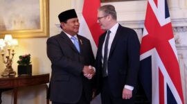 Presiden RI Prabowo Subianto bertemu Perdana Menteri (PM) Inggris Keir Starmer di 10 Downing Street, London, Kamis (21/11/2024). (Dok. Tim Media Prabowo)