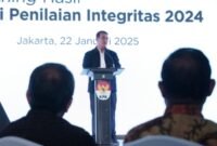 Menteri Pertanian, Andi Amran Sulaiman saat menjadi pembicara pada peluncuran hasil survei integritas KPK 2024 di Jakarta, Rabu, 22 Januari 2025. (Dok. Kementan)