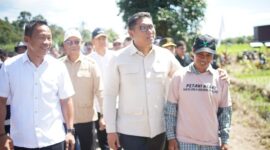 Produksi padi nasional melonjak 15 persen berkat program optimalisasi lahan dan rice transplanter yang dipimpin Wamentan Sudaryono di Kalimantan Barat. (Dok. Kementan)